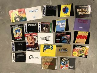 Vintage Video Game Manuals (“retro”)