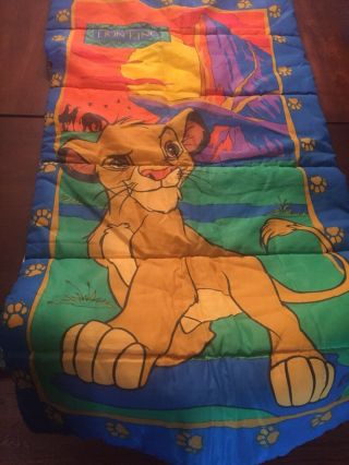 Vintage Lion King Simba Kids Childrens Sleeping Bag