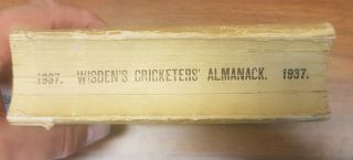 1937 Wisden Cricket Almanack paper cover 5