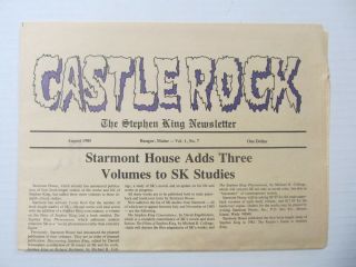 Stephen King - The Castle Rock Newsletter August 1985 Vol.  1 Number 7 - Flawless