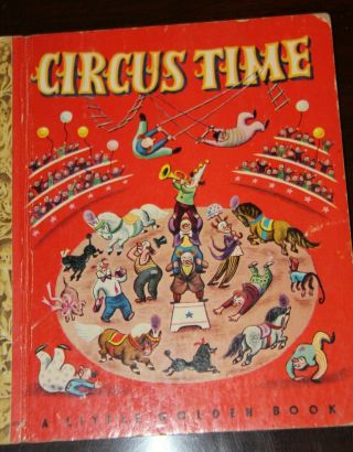 Vintage Little Golden Book 31 1948 Circus Time Marion Conger Tibor Gergely E Ed