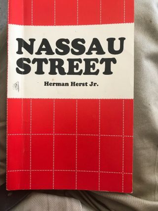 Vintage 1988 Unread Nassau Street By Herman Herst Jr.  Vgc
