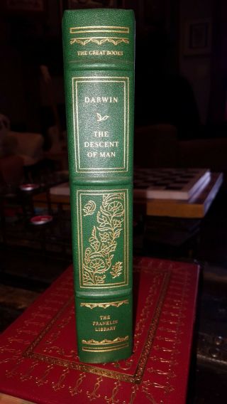 The Descent Of Man,  Darwin,  Fine Full Leather,  Franklin Library The Great Books