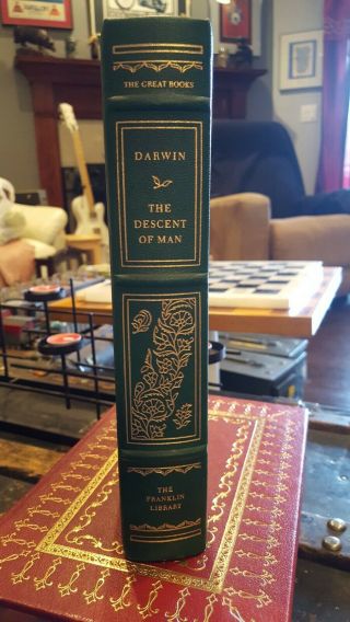 The Descent of Man,  Darwin,  Fine Full Leather,  Franklin Library The Great Books 2