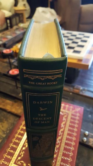 The Descent of Man,  Darwin,  Fine Full Leather,  Franklin Library The Great Books 3