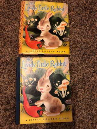 1943 A Little Golden Book With Cover The Lively Little Rabbit