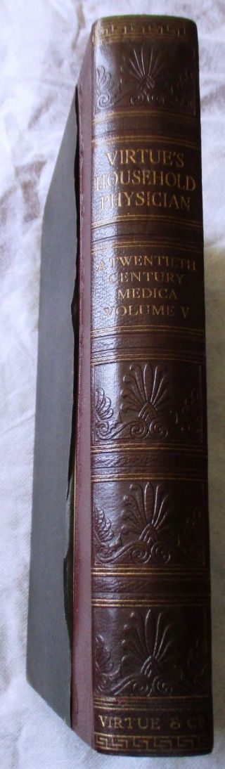 VIRTUE ' S HOUSEHOLD PHYSICIAN A 20TH CENTURY MEDICA VOL V (VIRTUE & CO 1906?) 5