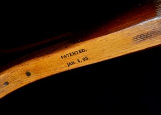 Gorgeous Bright Vintage Wood 1905 Spalding GENEVA Tennis Racket 4