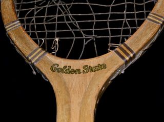 Vintage Wood 1920s Wilson Golden State Tennis Racket
