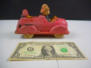 Vintage Mickey Mouse Fire Truck Toy