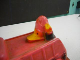 Vintage Mickey Mouse Fire Truck Toy 5