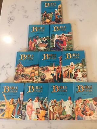 The Bible Story 1 - 10 Volume Set 1953 Arthur S.  Maxwell First Edition