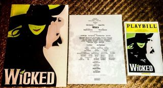 Vintage 2005 Wicked The Musical Program Playbill Full Cast Los Angeles Pantages