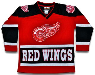 Vintage Detroit Red Wings Winning Goal Nhl Hockey Jersey Might Mac Steve Yzerman