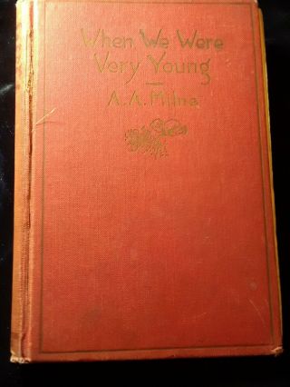 1927 - When We Were Very Young Book By A.  A.  Milne 93rd Printing Christopher Robin
