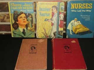 5 Vintage Nurse Books Cherry Ames Kathy Martin Nurses Who Led The Way