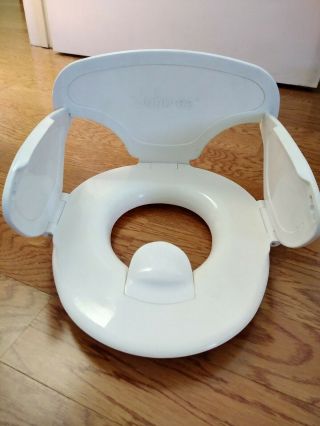 Vintage Potty Chair Folds Flat,  Travel Boy Or Girl " John - Ee " Old Style Toilet