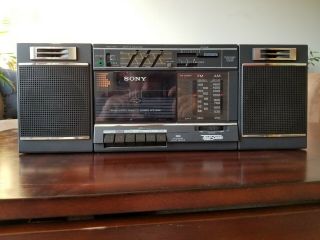 Sony Vintage Transound Fm/am Stereo Cassette Boombox Cfs - 3000