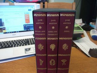 Three Classic Novels - Jane Austen - 3 Volume Set - Folio Society 1996 2