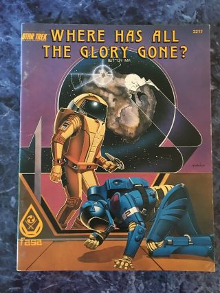 Vintage Fasa Star Trek Where Has All The Glory Gone? Rpg Book 2217 1985