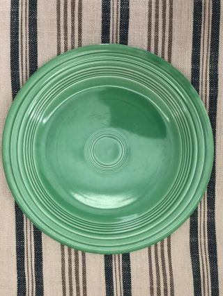 Fiestaware - - Vintage 10 1/2”dinner Plate,  Lt.  Green,  H.  Laughlin