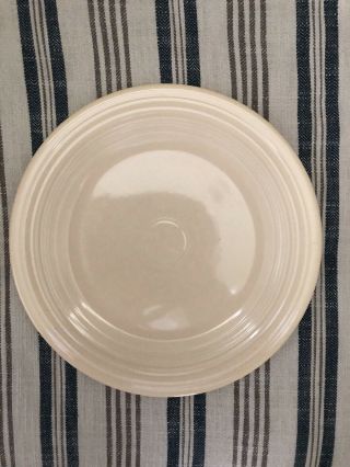 Fiestaware - - Vintage 10 1/2” Dinner Plate,  Ivory,  Homer Laughlin