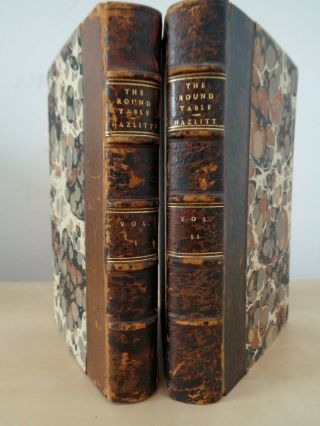 1817 First Edition Hazlitt 2 Vols Round Table Essays Men Manners Philosopher