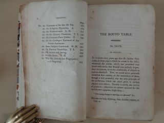1817 FIRST EDITION Hazlitt 2 Vols ROUND TABLE Essays Men Manners Philosopher 7