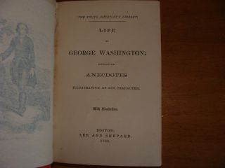 Old LIFE OF GEORGE WASHINGTON Book 1869 REVOLUTIONARY WAR GENERAL PRESIDENT ARMY 2