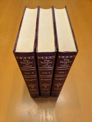 C.  H.  Spurgeon - The Treasury Of David - Volumes 1 - 3 (Full Set,  Like) 3