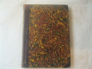 Vintage Leather Book Chinese Types And Sketches Printed In 1894 First Edition