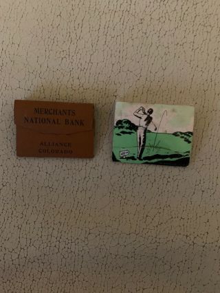 Vintage Golf Tees Matchbook Stag