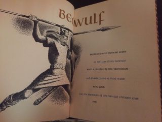 BEOWULF by William Ellery Leonard Limited Editions Club 1952 1st.  Edition Illus. 5