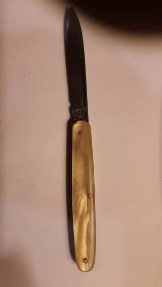 Vintage 1925 - 1953 Pal Cutlery Co Made In Usa 3 " Cracked Ice Scales Pocket Knife