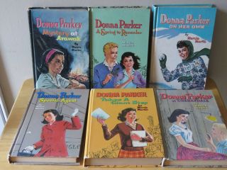 6 Donna Parker Hardcover Books On Her Own Takes A Giant Step Awarak Etc.  Vtg