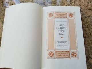 One Hundred Fairy Tales Leather Bound by The Brothers Grimm 4