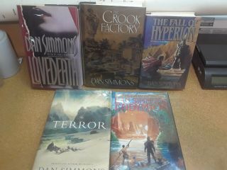 Dan Simmons 5 First Edition Hardcovers
