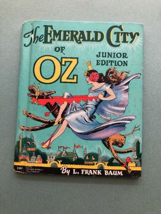 L Frank Baum 1939 Rand Mcnally Junior Edition Emerald City Of Oz Wizard Of Oz