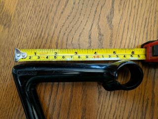 Vintage Specialized quill stem for 26mm bar 22.  2mm quill Black 135mm length 3