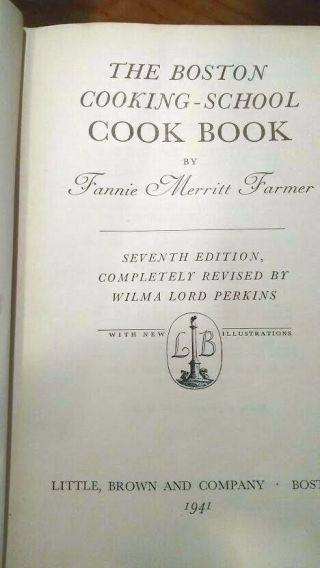 The Boston Cooking - School Cook Books by Fannie Merritt Farmer,  1922 and 1941 eds 4