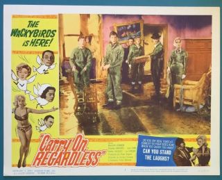 Vintage 1963 Carry On Regardless Lobby Card Governor Films Kenneth Connor 3