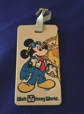 Walt Disney Vintage Collectible Disney World Luggage Tag