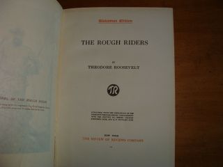 Old ROUGH RIDERS Book THEODORE ROOSEVELT SPANISH - AMERICAN WAR HISTORY CUBA, 2