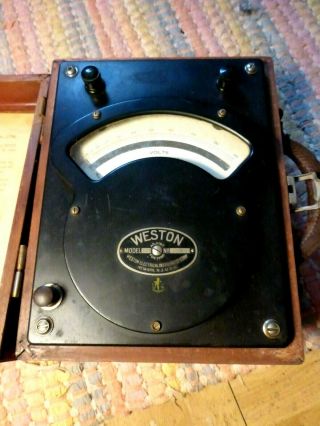 Vintage Voltmeter By Weston 341