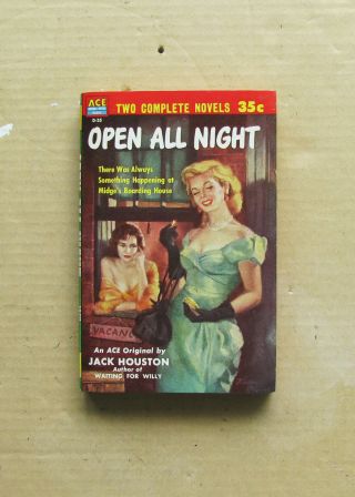 Vintage Ace Double Paperback Book Open All Night & The Marina Street Girls