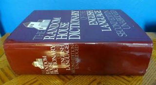 The Random House Dictionary Of The English Language Unabridged Second Edition 87 2