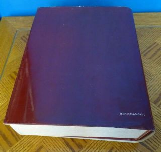 The Random House Dictionary Of The English Language Unabridged Second Edition 87 3