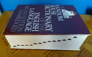 The Random House Dictionary Of The English Language Unabridged Second Edition 87 4