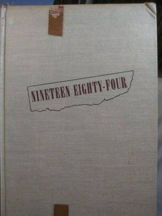 Nineteen Eighty - Four by George Orwell,  hc w/ jacket 1961 printing xlib,  1984 4