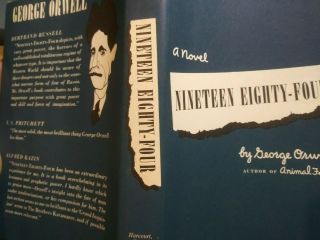 Nineteen Eighty - Four by George Orwell,  hc w/ jacket 1961 printing xlib,  1984 5